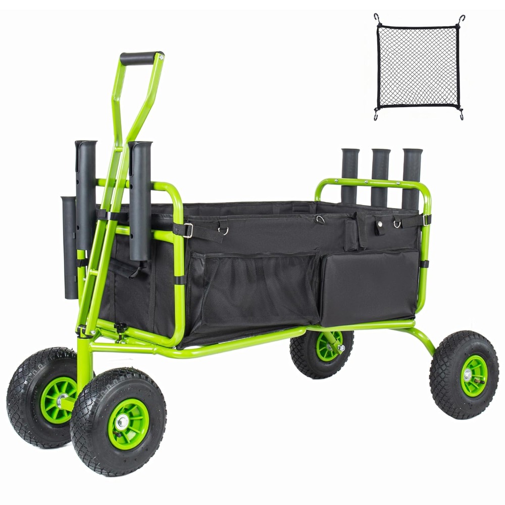 Heavy Equipment Rental - Fishing Cart Beach Cart Collapsible Wagon