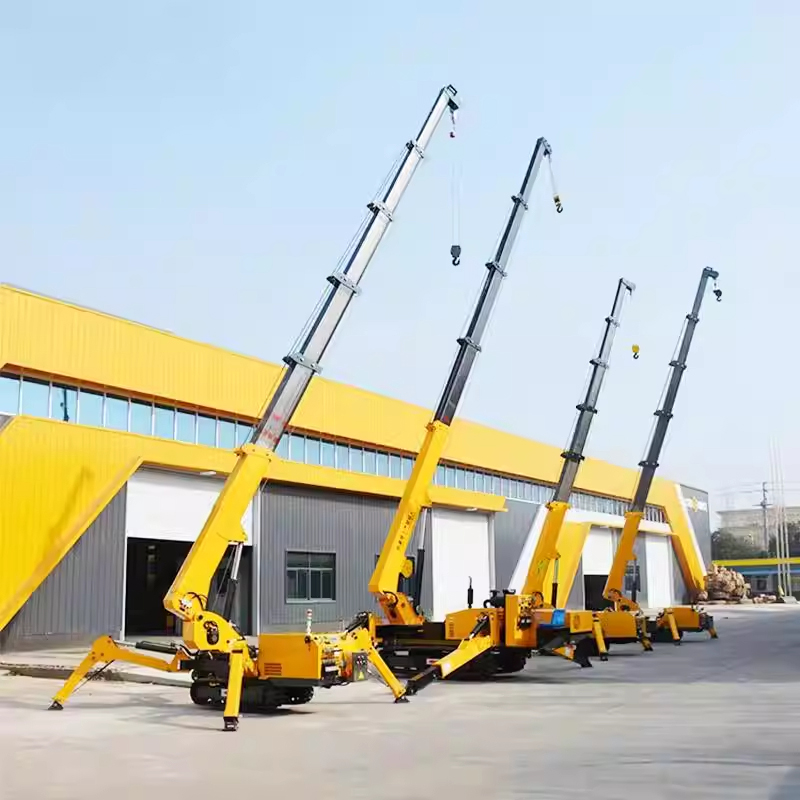 Compact Crawler Boom Lift - Crawler Spider Crane Compact Hydraulic Remote-Controlled