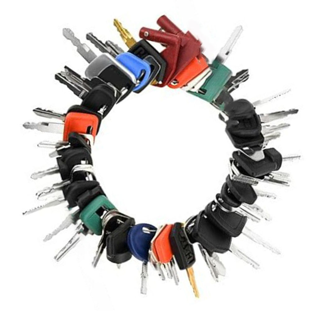 Heavy Equipment Key Set - 50pcs Heavy Equipment Keys Master Set