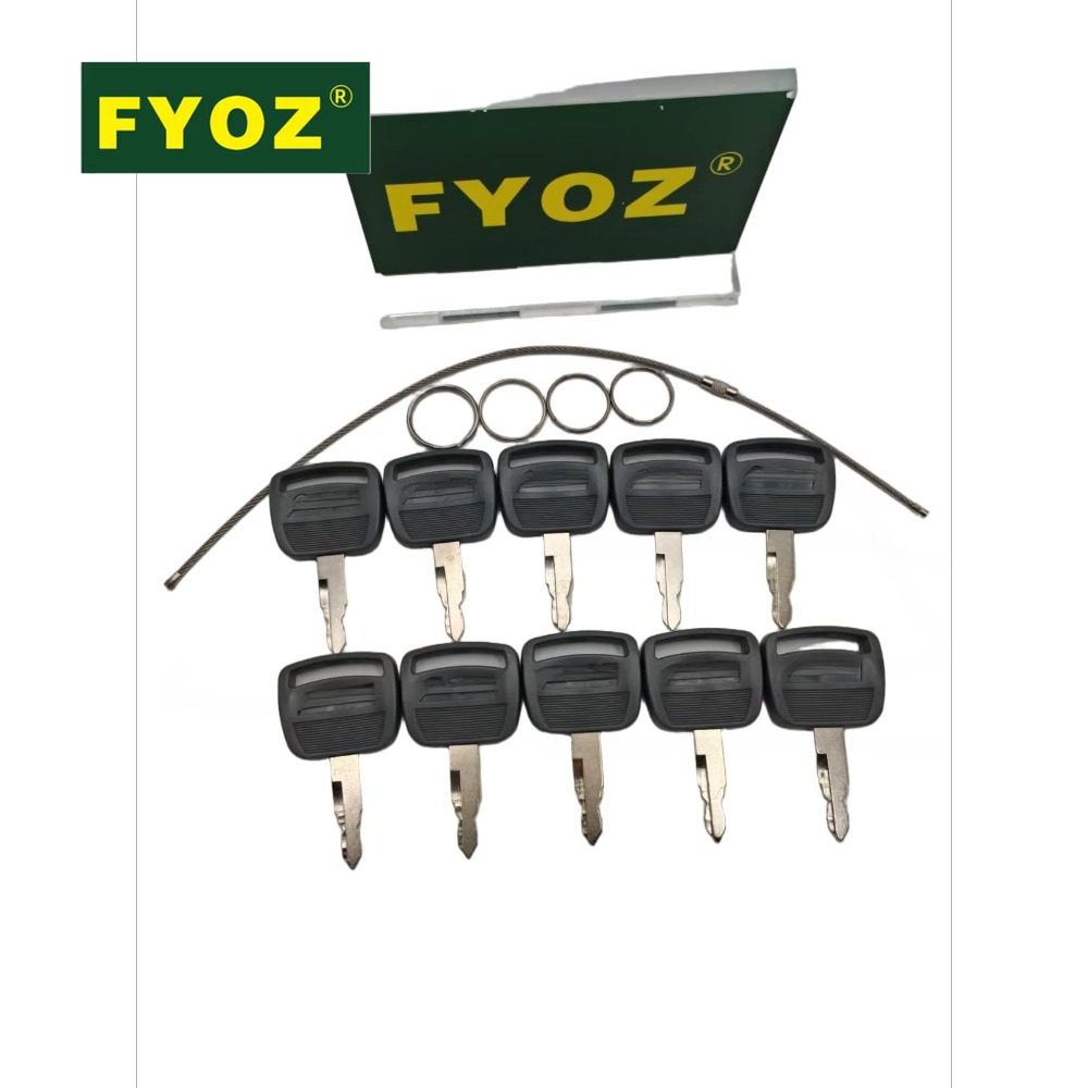 10pcs Excavator Keys S450 For  - Heavy Equipment Key Set recension och pris