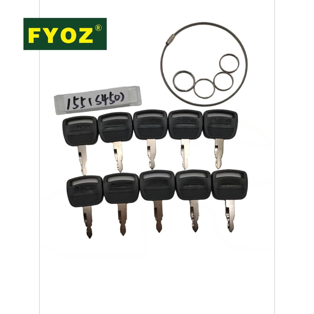 10pcs Excavator Keys S450 For  - Heavy Equipment Key Set recension och pris