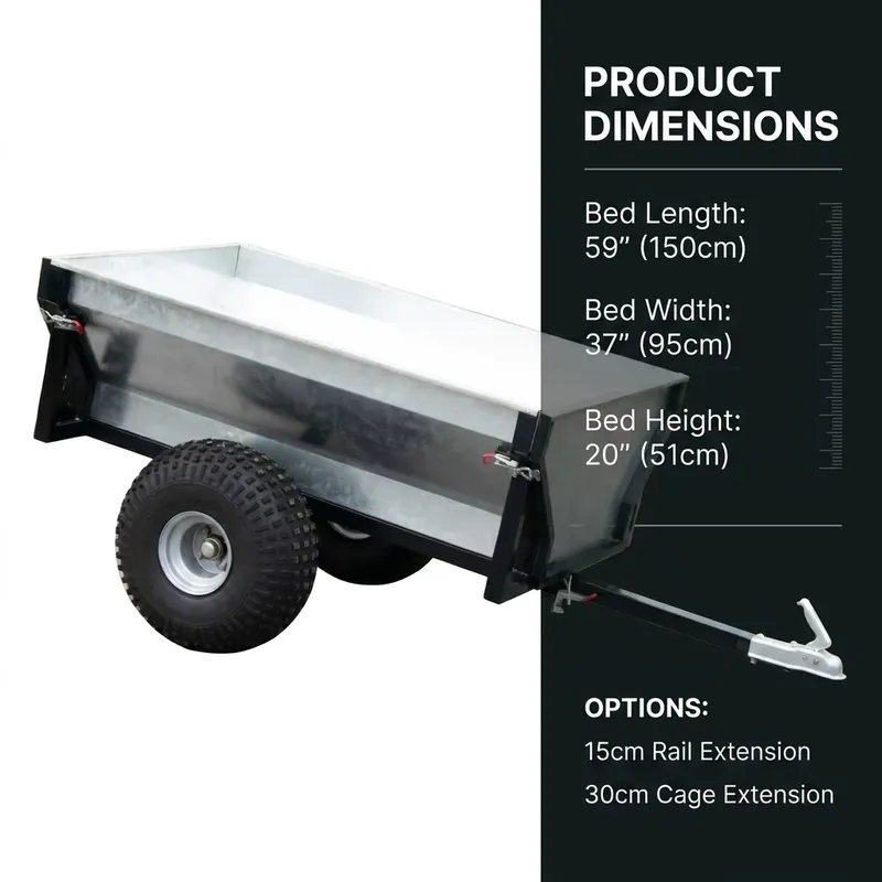 Heavy Duty Galvanized Steel Ut - Heavy Equipment Hauling recension och pris