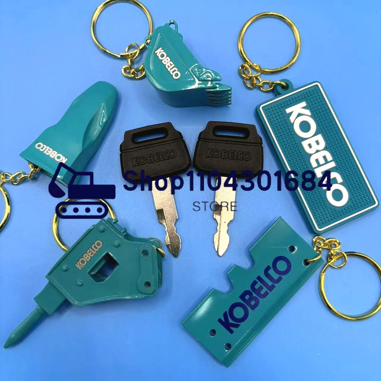 2pcs K250 Key for Kobelco Exca - Heavy Equipment Keychain recension och pris