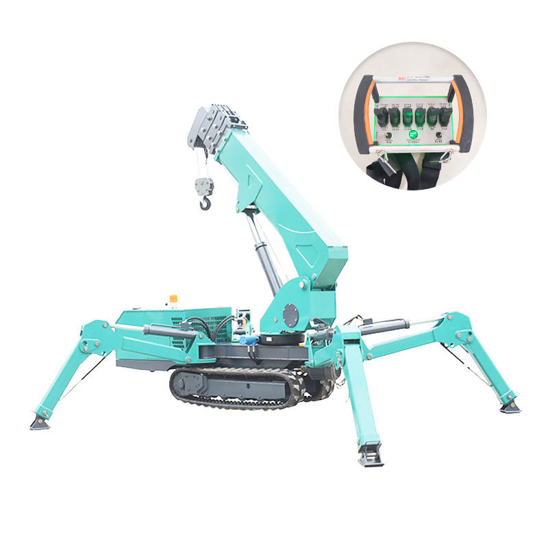 7T Hydraulic Spider Crane Mini - Compact Crawler Boom Lift recension och pris