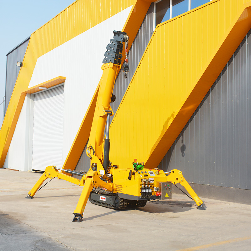 7T Hydraulic Spider Crane Mini - Compact Crawler Boom Lift recension och pris