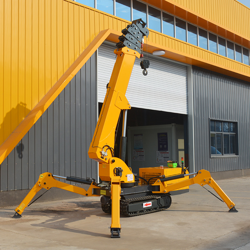 7T Hydraulic Spider Crane Mini - Compact Crawler Boom Lift recension och pris