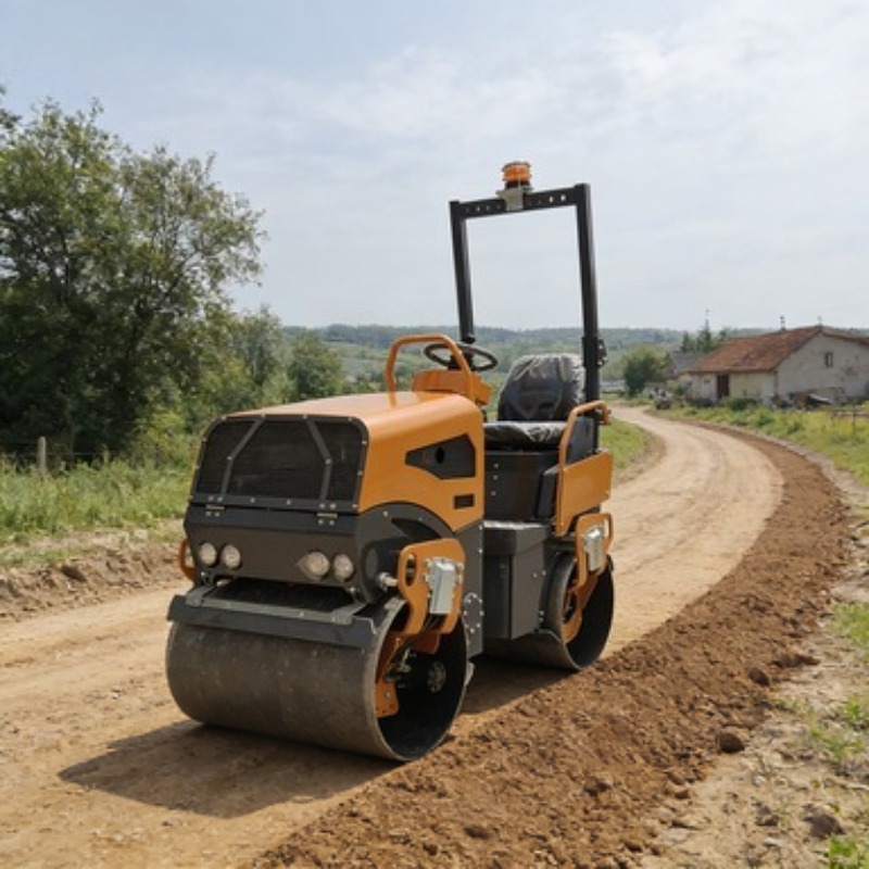 Compactor Road Roller Vibrator - Heavy Equipment In Construction recension och pris