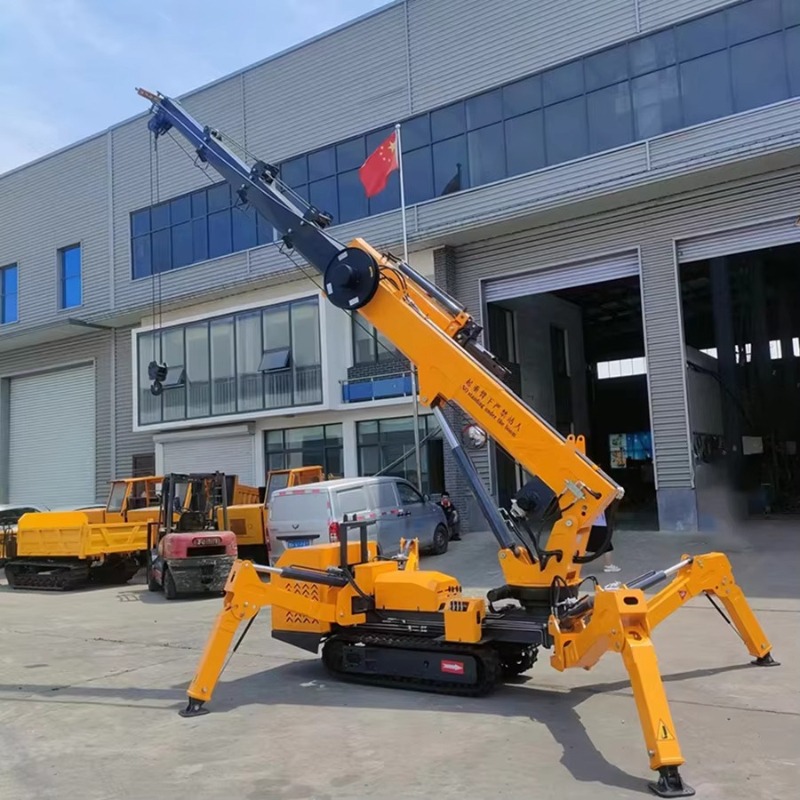 Compact Mini Spider Crane 1.5T - Compact Crawler Boom Lift recension och pris