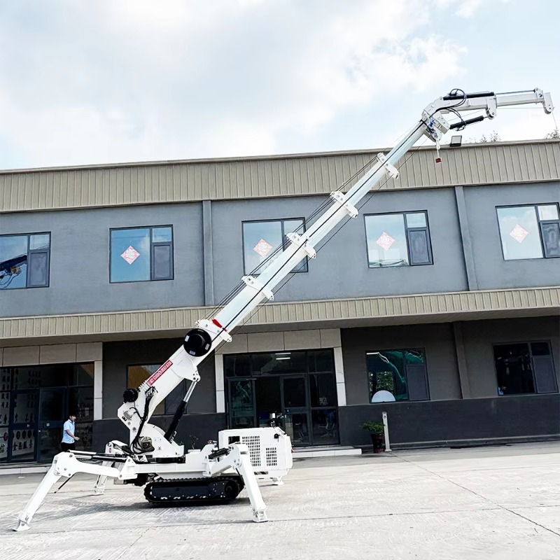 Compact Mini Spider Crane 1.5T - Compact Crawler Boom Lift recension och pris