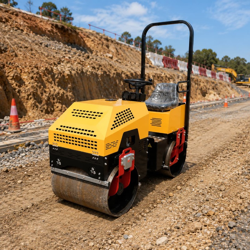 Double Drum Vibratory Road Rol - Heavy Equipment In Construction recension och pris
