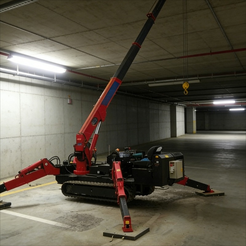Customized 3 Ton Mini Spider C - Compact Crawler Boom Lift recension och pris