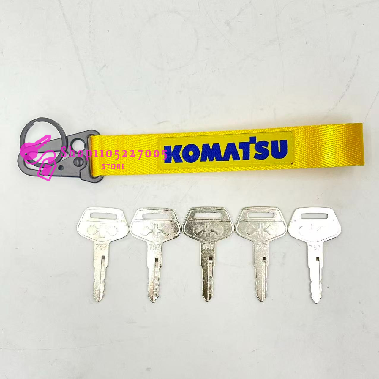 2/5/10PCS 787 Key for Komatsu  - Heavy Equipment Keychain recension och pris
