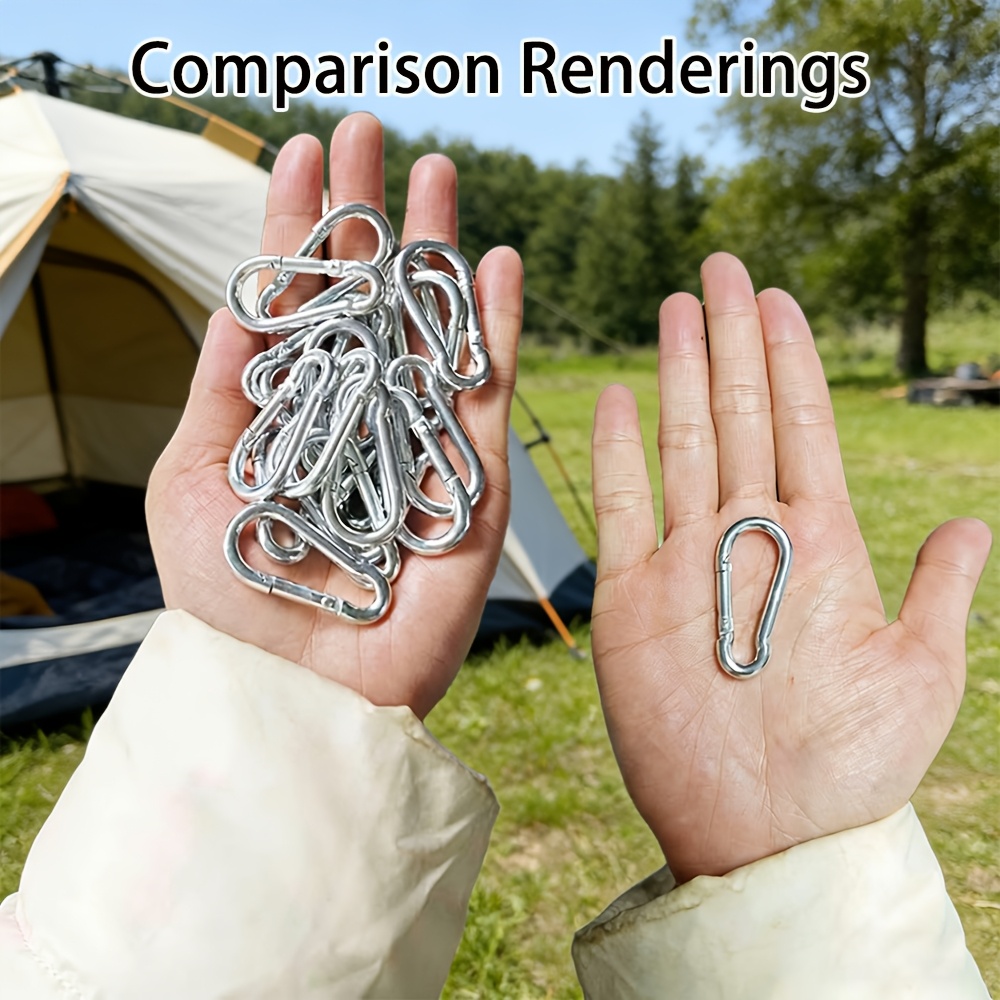 Set of 20 Heavy-Duty Carabiner - Heavy Equipment Keychain recension och pris