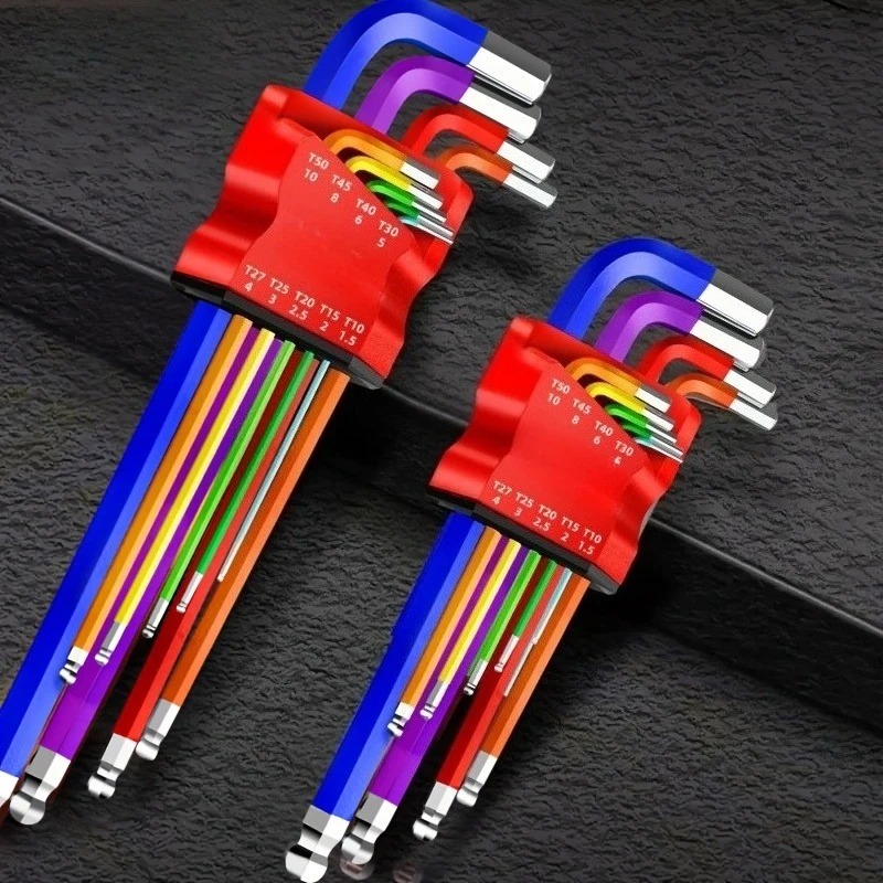 9pcs Industrial Hex Key Set, B - Heavy Equipment Key Set recension och pris