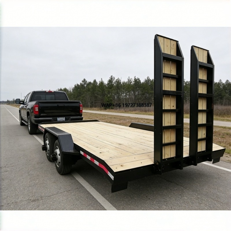 Tandem Axle Wood Deck Equipmen - Heavy Equipment Hauling recension och pris