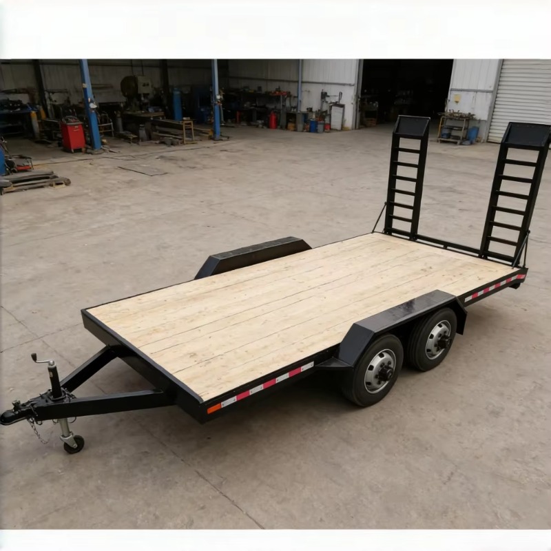 Tandem Axle Wood Deck Equipmen - Heavy Equipment Hauling recension och pris
