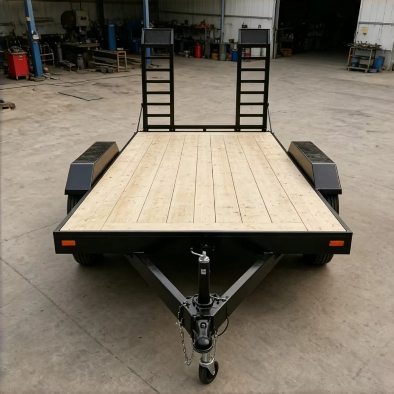 Tandem Axle Wood Deck Equipmen - Heavy Equipment Hauling recension och pris
