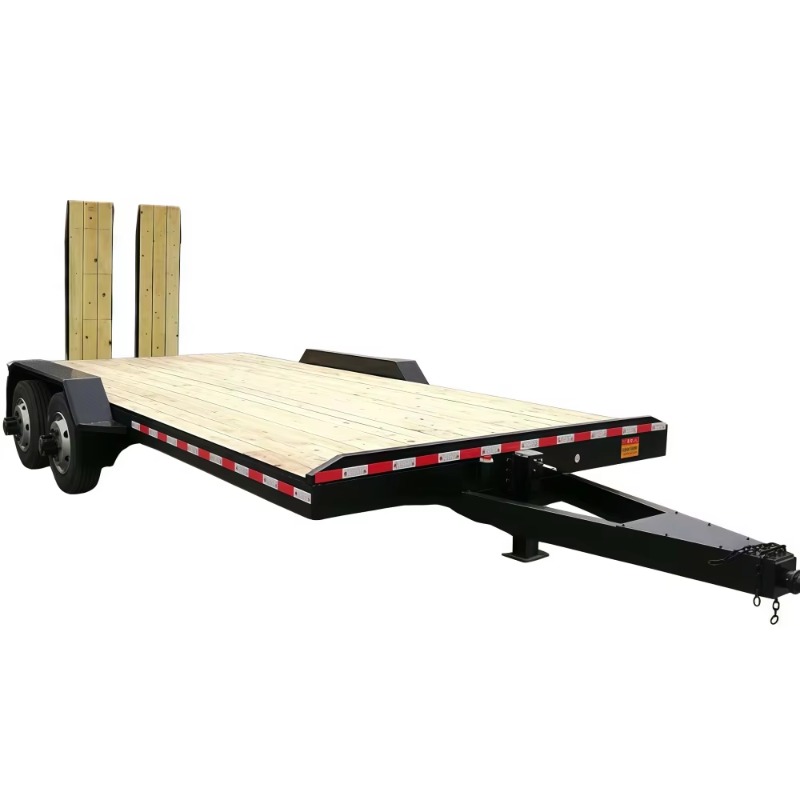 Tandem Axle Wood Deck Equipmen - Heavy Equipment Hauling recension och pris