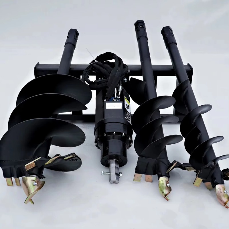 Heavy   Skid Steer Auger Attac - Auger Drill Attachment recension och pris