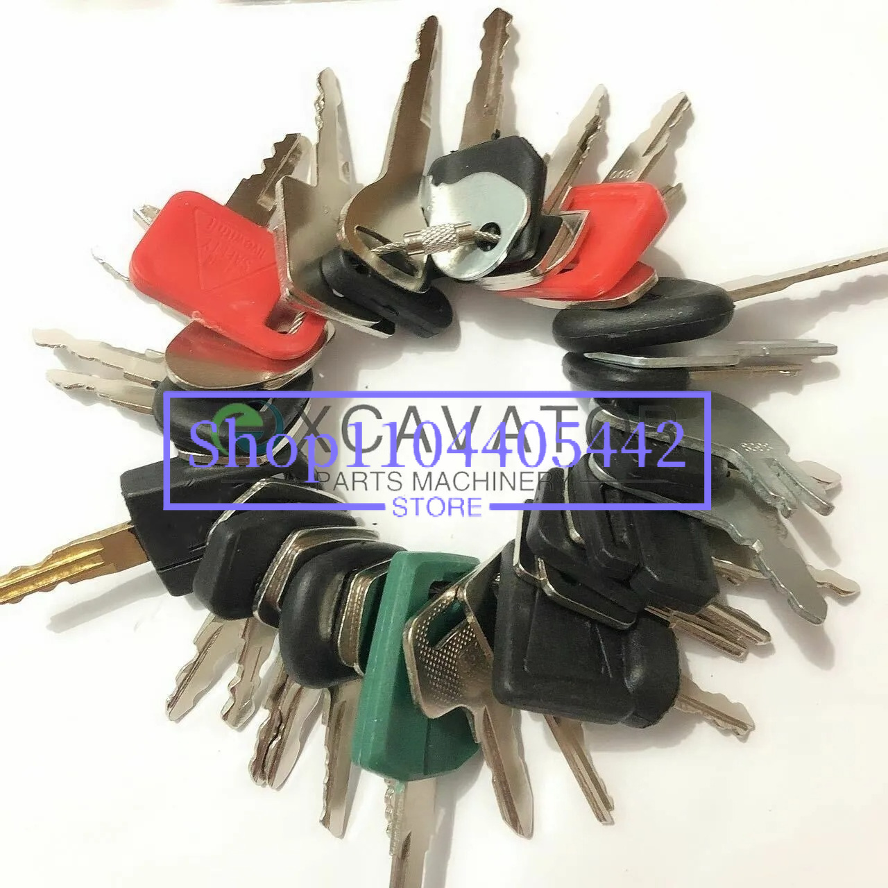 30 keys Construction Ignition/ - Heavy Equipment Key Set recension och pris