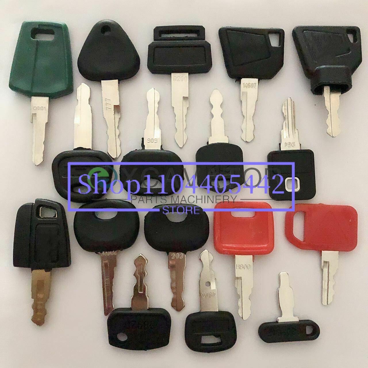 30 keys Construction Ignition/ - Heavy Equipment Key Set recension och pris