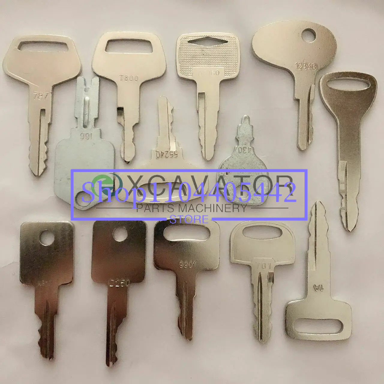 30 keys Construction Ignition/ - Heavy Equipment Key Set recension och pris