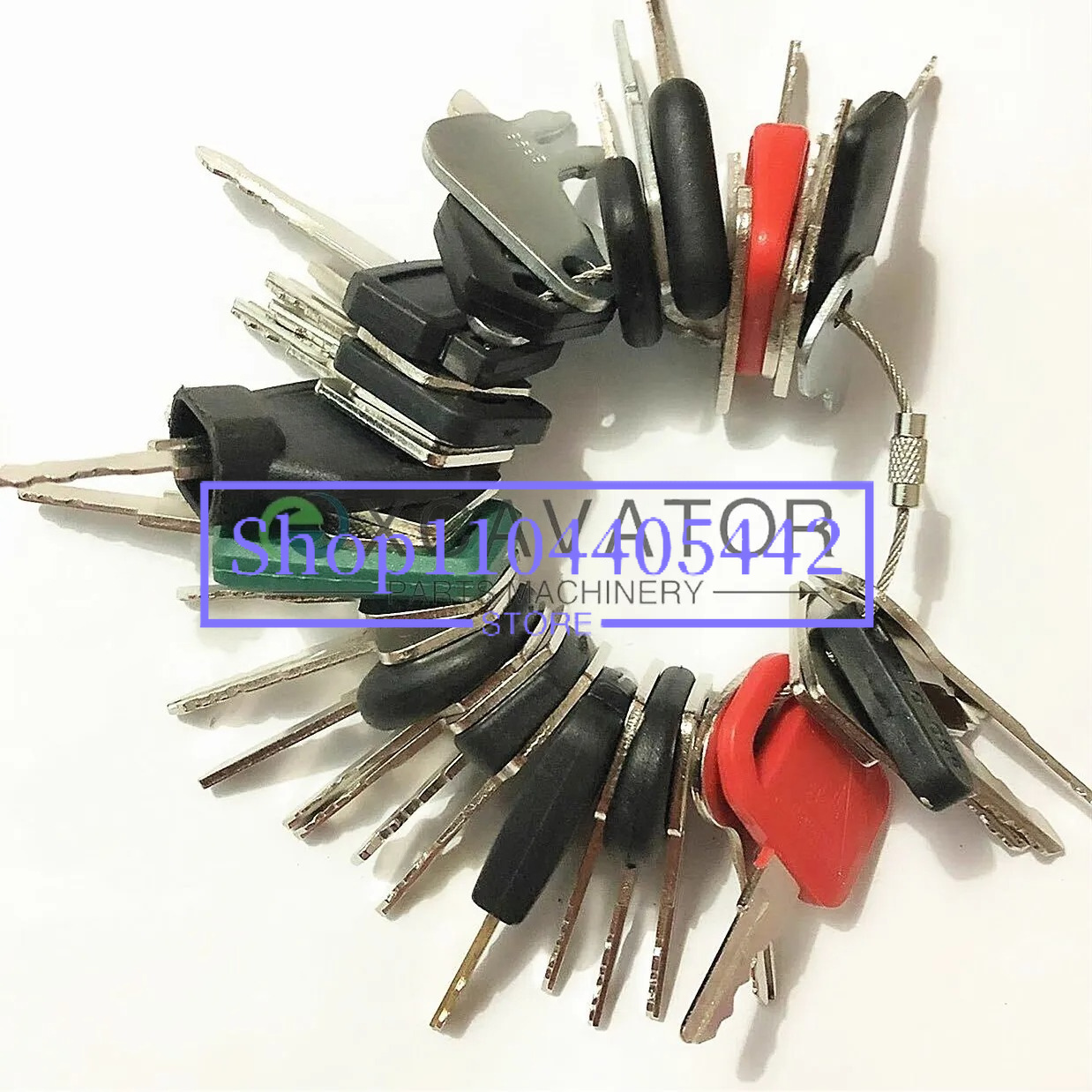 30 keys Construction Ignition/ - Heavy Equipment Key Set recension och pris
