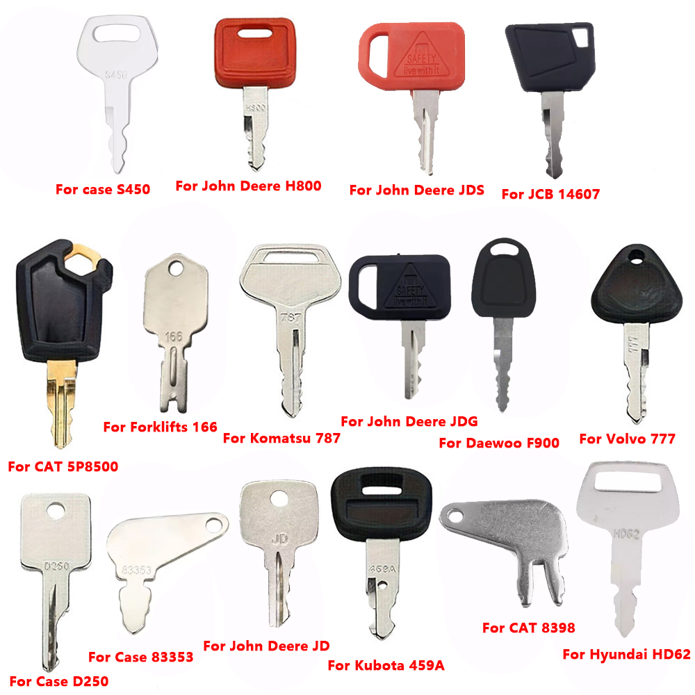 16PCS Heavy Equipment Key Set  - Heavy Equipment Key Set recension och pris