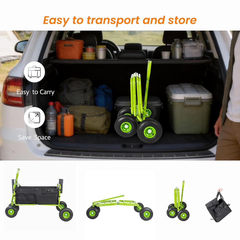 Fishing Cart Beach Cart Collap - Heavy Equipment Rental recension och pris