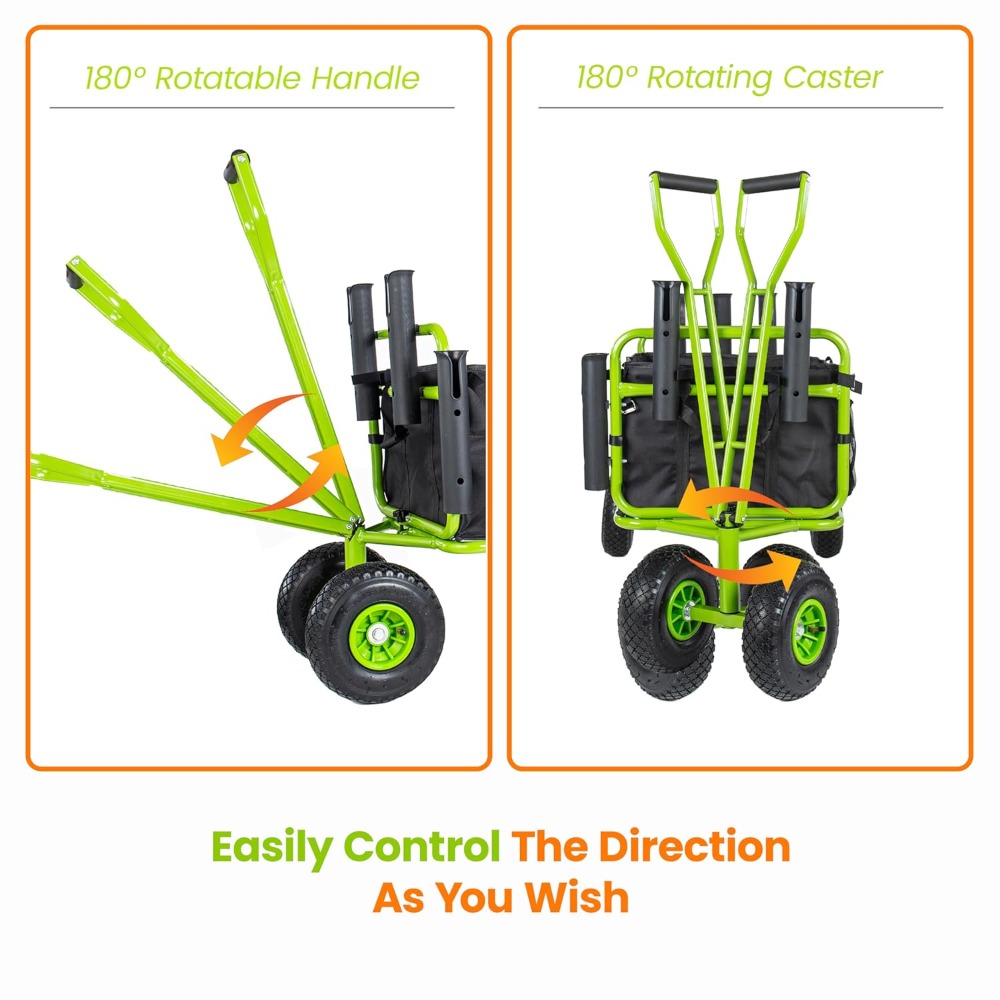Fishing Cart Beach Cart Collap - Heavy Equipment Rental recension och pris