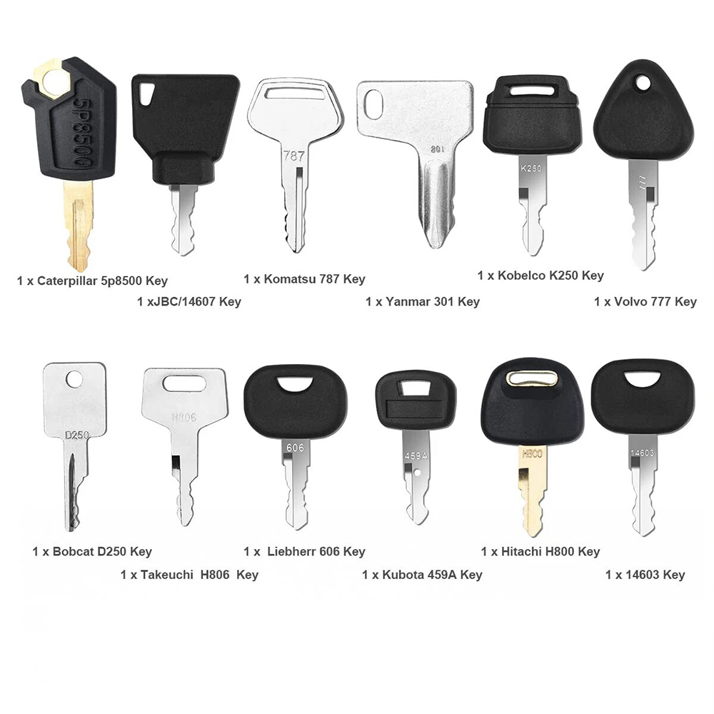 12Pcs Heavy Equipment Construc - Heavy Equipment Key Set recension och pris