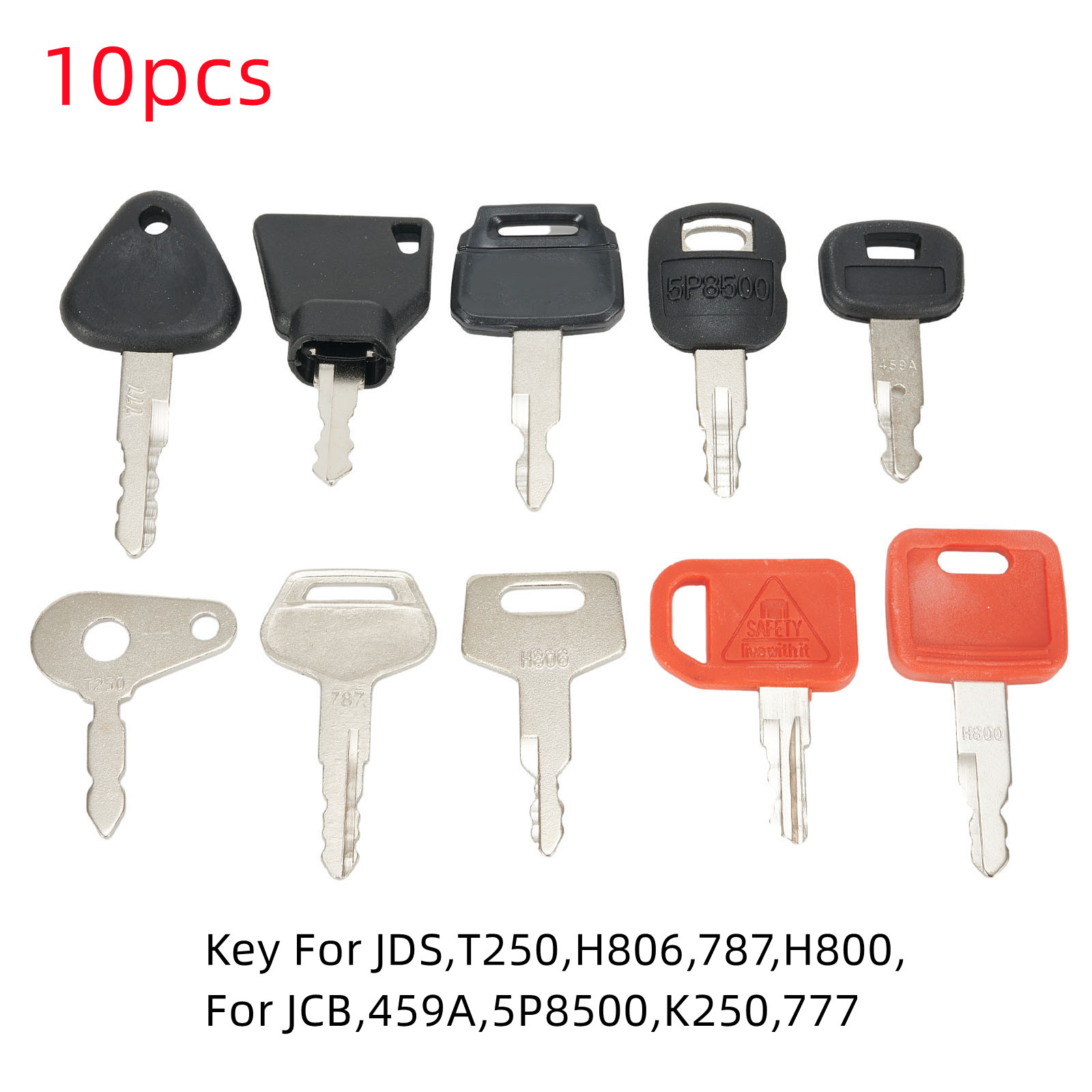 10 KEY SET Master Key Ignition - Heavy Equipment Key Set recension och pris