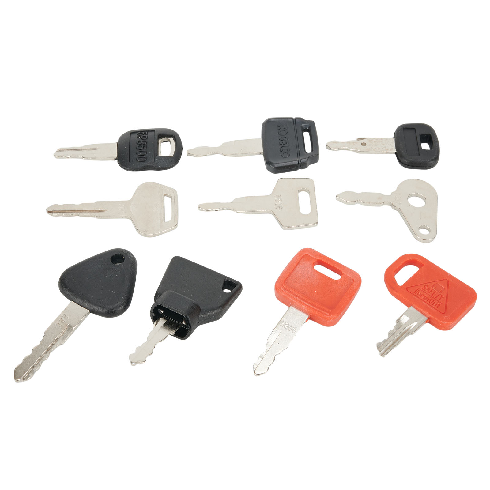 10 KEY SET Master Key Ignition - Heavy Equipment Key Set recension och pris