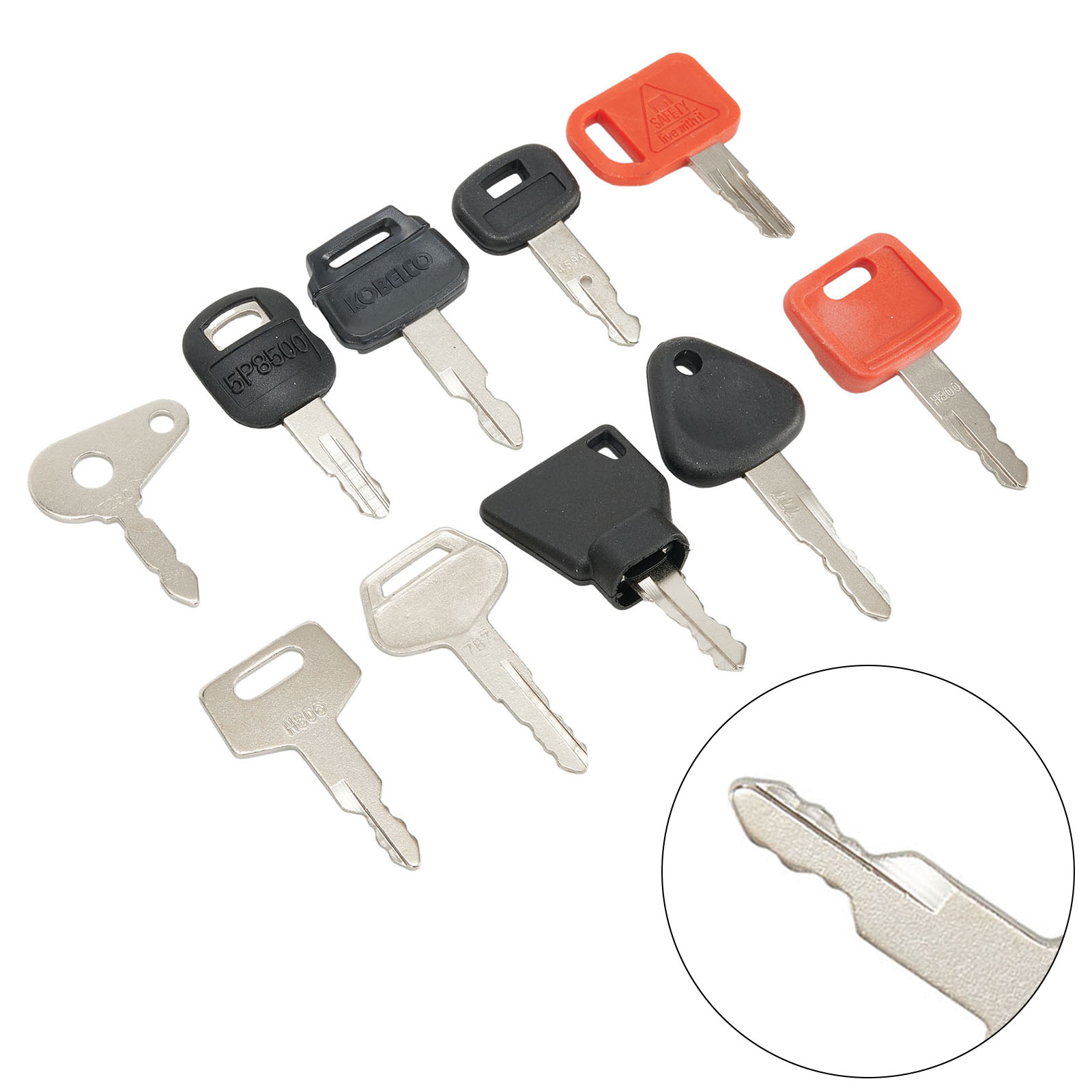 10 KEY SET Master Key Ignition - Heavy Equipment Key Set recension och pris